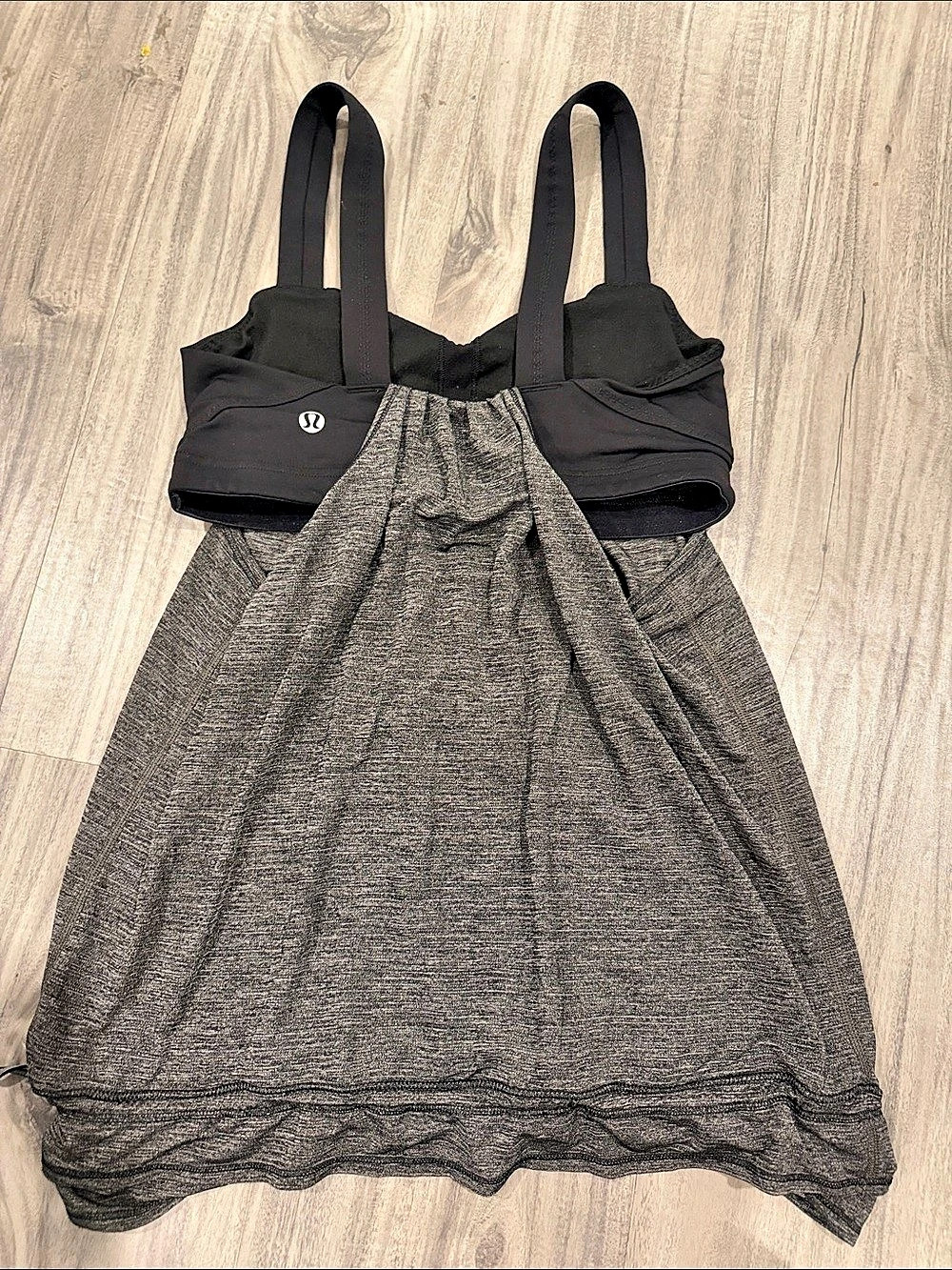 lululemon One-Piece Black & Gray Size 4 top